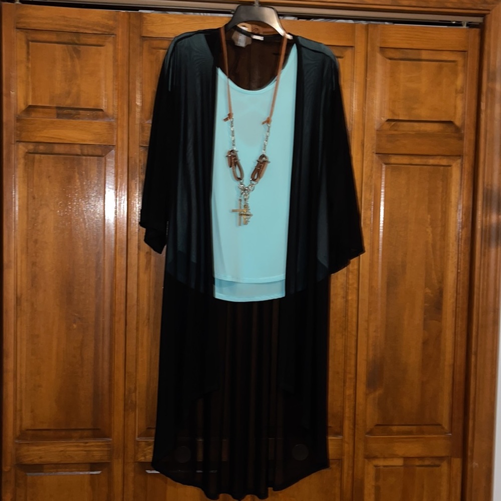 Sheer Black Duster